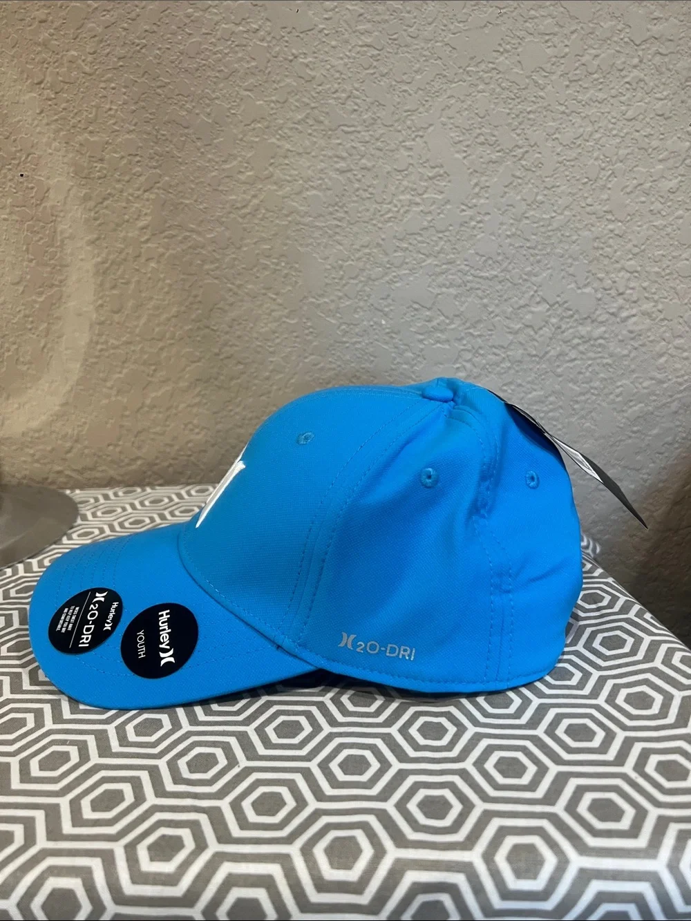 Hurley youth H20-dri indigo blue with White Logo